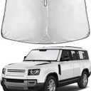 EcoNour Windshield Sunshade Compatible for Land Rover Defender 2020-2024 2025 2026, Sun Visor for Front Windshield & Window Sun Shade Cover, UV Heat Blocker & Protector, Car Accessories