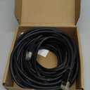 Cat 8 Ethernet Cable, 40ft Heavy Duty High Speed Internet Network Cable, Professional LAN Cable, 26AWG, 2000Mhz 40Gbps with Gold Plated RJ45 Connector, Shielded in Wall,Indoor&Outdoor