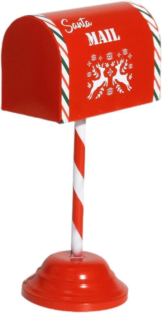 Christmas Decorative Metal Gift Letter Box,Christmas Express Mail Box for Front Door,Garden,Holiday Backyard Porch
