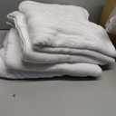 Infinitee Xclusives Luxury 100% Ring-Spun Cotton White Bath Towels Set of 4 (27x54 inches) Soft, Absorbent & Quick-Drying Towels for Bathroom, Gym, Spa & Hotel Use (Brilliant White, Bath Towels)
