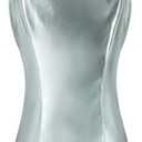 Poboola Silver Metallic Dress Women Fembot Costumes Vanessa Kensington Cosplay Costume Halloween Fancy Dress (Medium, Silver Dress)