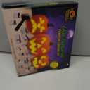 Easy Punch-In Pumpkin Carving Kit  15 Stainless Steel Stencils & Hammer, Safe No-Carve Halloween Pumpkin Decorating Set for Kids & Adults, Reusable Fall Craft Kit