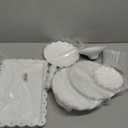 7 Pcs Dessert Table Stand Set 2 Pcs 3-Tier Plastic Cupcake Stands 1 Pc Metal White Cake Stand for Party Cookie Tray Rack Serving Tray Display Tower for Wedding Baby Shower