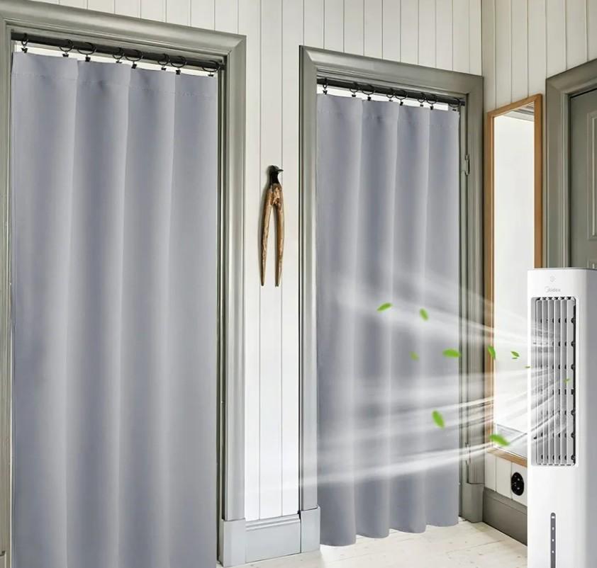 RYB HOME Blackout Curtains for Bedroom 80x50inches Long 2 Panels Set, Privacy Thermal Insultaed Sunlignt Heat Blocking Drapes for Nursery Rental Room, Silver Grey