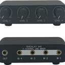 4 Way Audio mixer Stereo line levels control Box mini passive mixer (X41)
