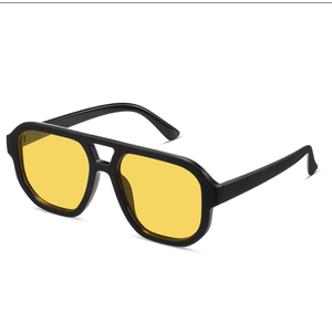 livho Trendy Polarized Square Aviator Sunglasses Women Men Square Eyewear Frame, Retro Sun Glasses for Women Men 2025 Shades