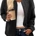 Tankaneo Womens Bomber Jackets Lightweight Zip Up Fashion Cute Jacquard Coats Fall Varsity Jacket (Black)