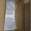 PHOSPHOR Hurricane Candle HoldersFor Pillar Candle Clear Glass Cylinder Centerpieces Vases Table Decoration Centerpiece Floral Room Decor Clear Seeded Bubbles Living Dining Kitchen 6 Pieces