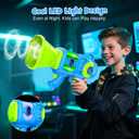 2 x Fart Gun Toy for kids: Fart Blaster with Real Fog Rings, 2 Scents, 2 Sound Effects & Color-Changing Lights, Anti-Backflow Design for Boy, Girl, Funny Prank Gift for Easter Birthday and Party Fun