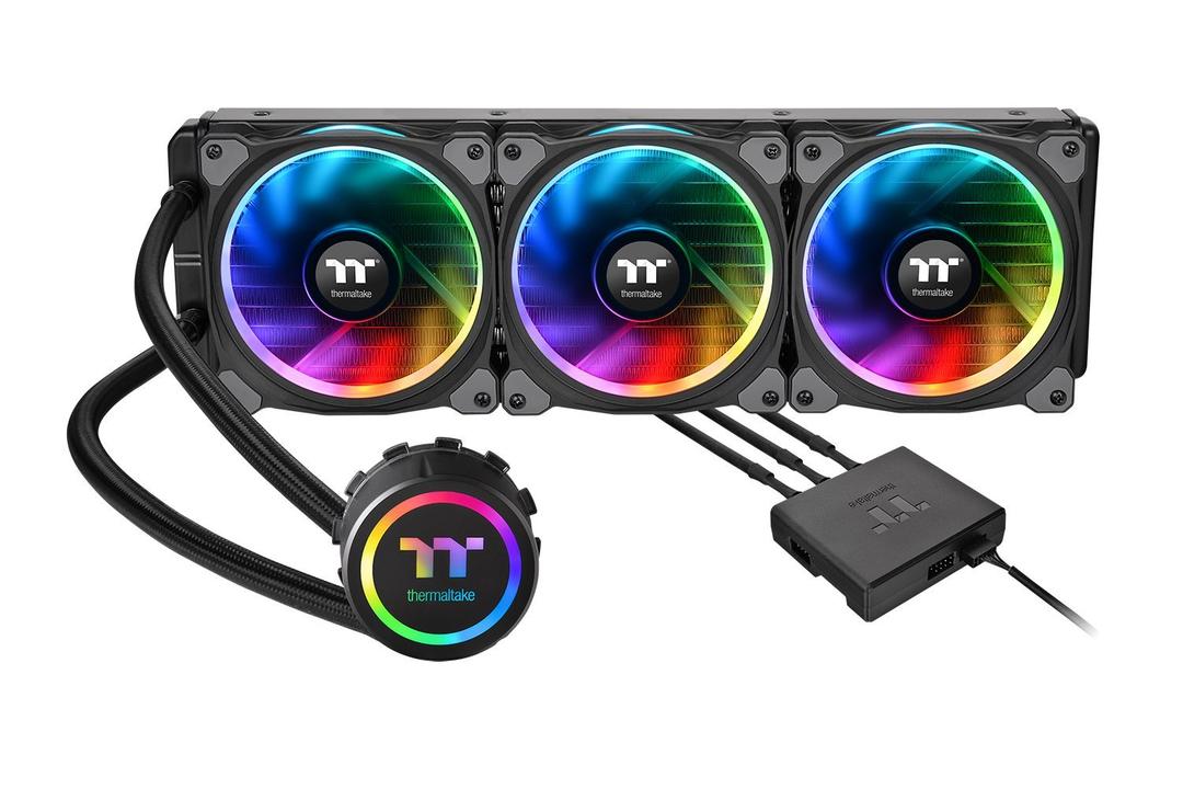 Thermaltake Floe 360mm, 16.8 Million Color Software Enabled (TT RGB Plus/Alexa/Razer Chroma), AMD (AM5/AM4)/Intel (LGA 2066/1200), AIO CPU Liquid Cooler CL-W158-PL12SW-A Black