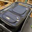 Travel Select Amsterdam Softside Expandable Luggage with Rolling Wheels, Navy, 6-Piece Set (15/21/25/29) with Packing Cubes