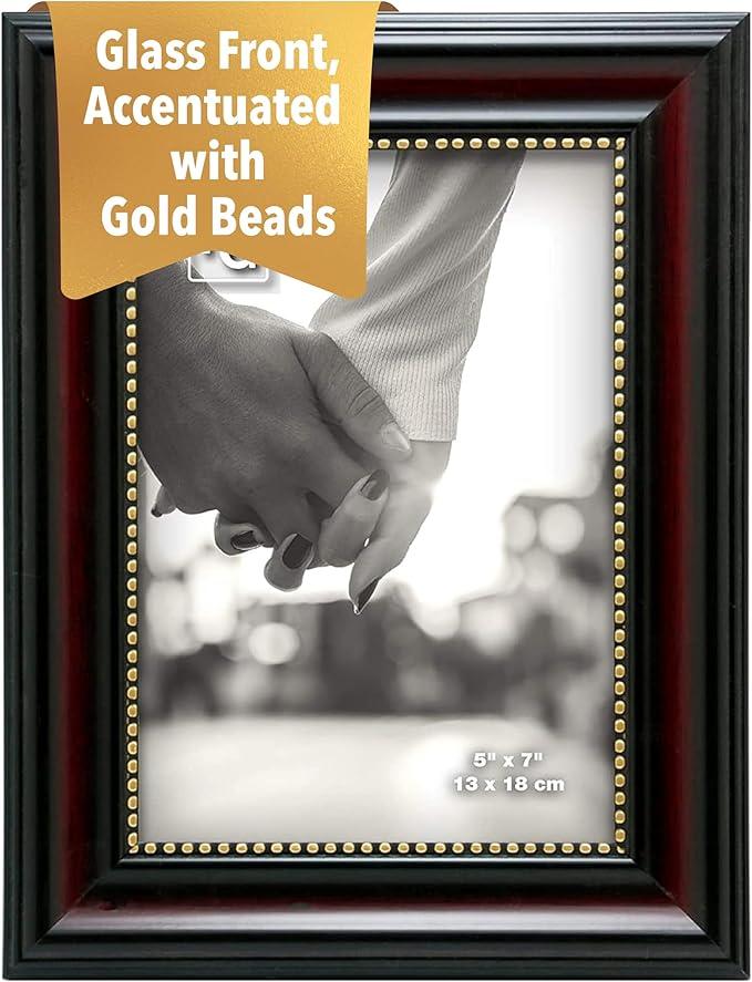 Classic Traditional Lucy Picture Frame, 5" x 7", Dark Brown