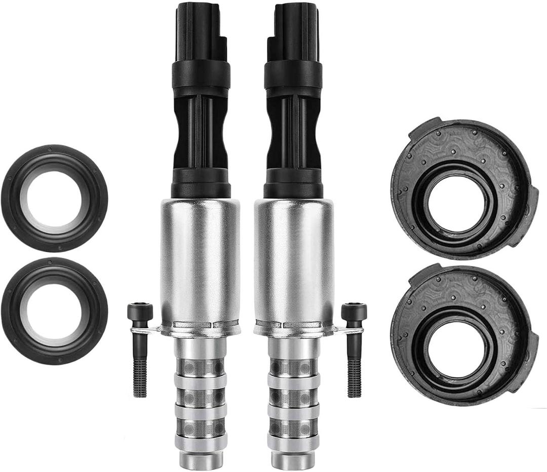 2PCS Engine Variable Camshaft Timing Solenoid VVT Intake and Exhaust For Ford Expedition Explorer F150 F250 F350 Mustang Lincoln Navigator Mercury 3V 5.4L 4.6LReplace# 8L3Z-6M280-B