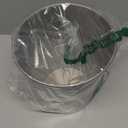 Monarch Abode Pewter Handcrafted Metal Wastebasket for Home Office Bedroom, Decorative Waste Basket, Modern Bathroom Garbage Can, Durable & Decorative Trash Bin, Pewter Bathroom Trash Can