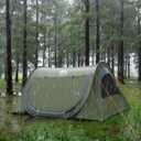 Night Cat Pop-up Camping Tent: 2 Person Tent Waterproof Instant Easy Setup Tunnel Tent