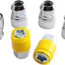 Wheel Lock Lug Nut kit M14 x 2.0 Anti Theft, Compatible with 2014 Ram 1500 & 2001-2014 F-150 F-350 Expedition Lobo & 1984-1991 Fairmont LTD & Biscayne Mark lt & More Model
