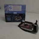Rowenta Iron Steamer for Clothes, Stainless Steel Soleplate, Iron with Retractable Cord, Black, DW2459