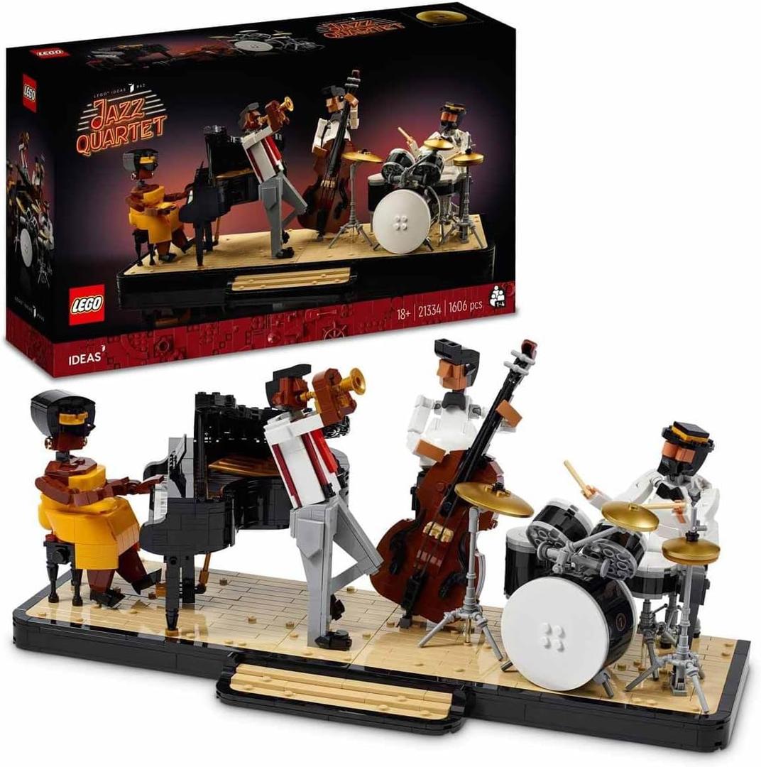LEGO Ideas Jazz Quartet 21334 Building Kit; Build-and-Display Model for Adults with a Passion for Music