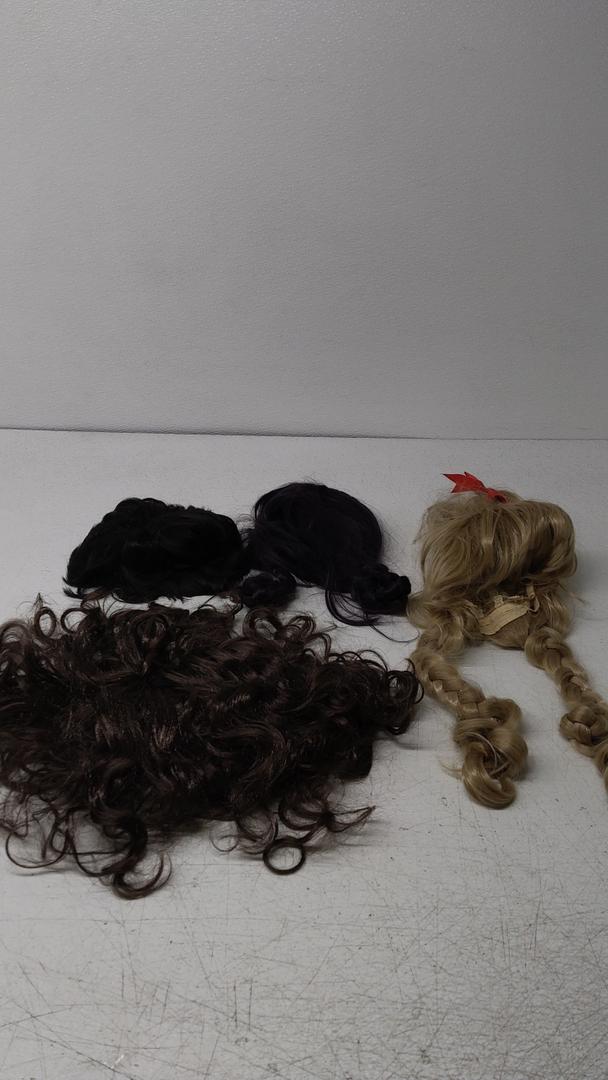 Halloween Party Set Of Wigs, 4 Pack