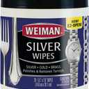 Weiman Jewelry Polish Cleaner, Tarnish Remover Wipes - 20 Count - Use on Silver Jewelry Antique Silver Gold Brass Copper and Aluminum