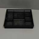 Marbrasse Expandable Desk Drawer Organizer, Mesh Drawer Organizer Tray with 10 Adjustable Compartments, Desk Organizers and Accessories, 5 Dividers Drawer for Office Supplies, Makeup & Vanity (Black)