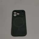 Miracase Magnetic for iPhone 17 Pro Case, Compatible with MagSafe, Integrated Silicone Camera Control Cover, 3.0mm Thicken Shockproof Drop Protection Phone Case for 17 Pro,Dark Green