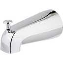 EZ-FLO 5-3/8 Inch Nose Diverter Tub Spout, 1/2 Inch IPS Connection, Chrome Finish, 15083