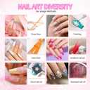 SMSMYXF Ombre Gel Nail Polish Set, 9 Colors, UV Pat Painting Gradient Blooming Gel Kit with Application Guide Ombre Pat Nail Polish Pigment for nail,Gradient Painting