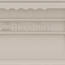 Akro-Mils 30234 AkroBins Plastic Storage Bins, Space-Saving Stackable Bins for Garage, Pantry, Craft Organization, 15" x 5" x 5", Clear, 12-Pack
