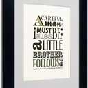 Trademark Fine Art Little Brother IV Matted Artwork by Megan ROMO with Black Frame, 11 by 14-Inch