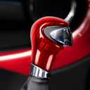 Real Hard Carbon Fiber Gear Shift Knob Head Cover Lever Modified Decoration Car Interior Accessories for Mini Cooper R55 R56 R57 R58 R59 R60 R61 R55 LCI R56 LCI R57 LCI 2007-2014 (Red)