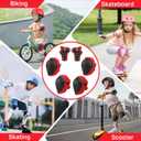 WayEee 6PCS Kids Protective Gear Set, Knee Pads for Kids 3-14 Years Old, Toddler Knee Pads and Elbow Pads, Wrist Guards Set, Skating Cycling Bike Rollerblading Scooter, Upgraded & Durable Material