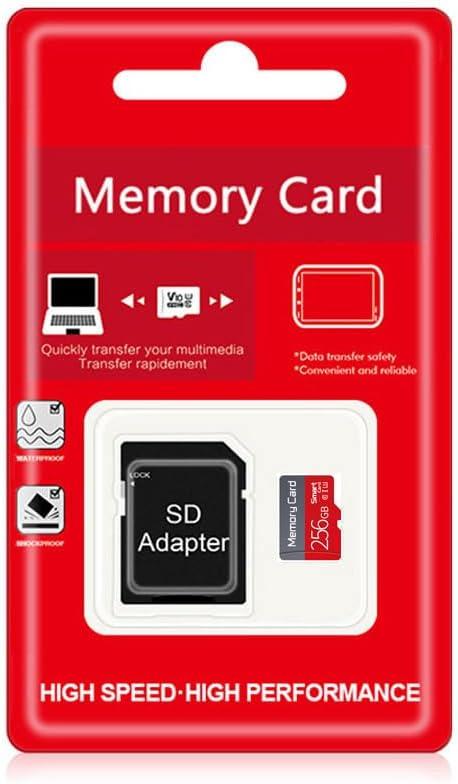 256GB TF Memory Card, Class 10 UHS-I Ultra High Speed SD Card TF Card with SD Adapter