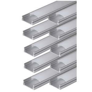 10-Pack 80-Inch Metal U-Channel Profiles with Covers