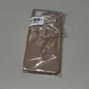 LoeoeL for iPhone 17 Pro Max Phone Case Silicone, Minimalist Ultra Thin Slim Soft Rubber Gel Solid Color Matte TPU Cute Case for Women Men, Girly Plain Aesthetic Design & Camera Cover, Brown Fall