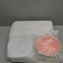 Honeydak 4 Pcs Ice Cream Ceramic Bowls 9 oz Waffle Ice Cream Cups Reusable Sundae Dessert Snack Containers for Summer Kid Adult Birthday Home Yogurt Soup Bar Christmas Party Supplies 