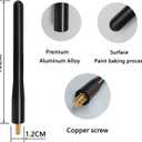 4 Inch Aluminum Antenna Compatible with Jeep Wrangler Gladiator JK JKU JL JLU TJ Rubicon Sahara Unlimited Sport,for Jeep Wrangler Antenna Replacement