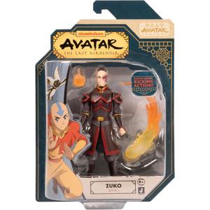 Jazwares Avatar: The Last Airbender Zuko (Book One) - 4.5-Inch Scale Figure with Fire Effects and Battle