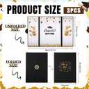 Engrowtic 3 Pcs Graduation Guest Book 2026 Black Gold Graduation Party Decorations Congratulations Graduates Signature Guest Book for Class of 2026 Men Women College High School Graduations Gift Card