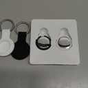 Air Tracker Tags-2 Pack Compatible with Apple Find My (iOS Only) Bluetooth Tracker, Smart Keys Finder and Item Locator with Waterproof Case for Wallet Luggage Backpack (Android Need Download App) (1B1W)