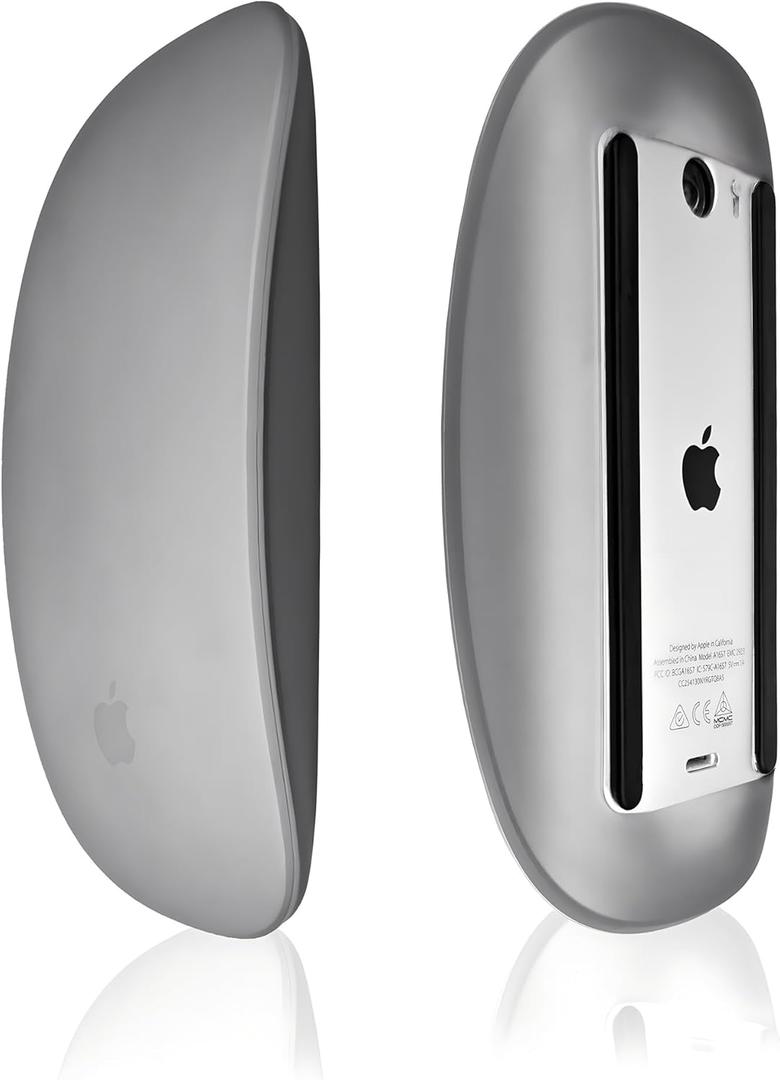 Mouse Silicone Cover for Apple Magic Mouse 1&2, Drop Proof, Dust Proof, Ultra Thin Case Skin Black