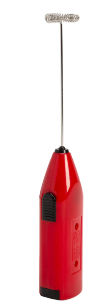 Handheld Milk Frother, Creates Delicate Smooth Foam for Lattes, Cappuccinos & More - Primula, Red