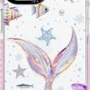 for iPhone 14 Case, Magical Mermaid Pattern with Iridescent Tail, Military-Grade Drop Protection, Cute Soft Slim TPU Protective Cover with Camera Protection for Women & Girls