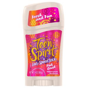 Teen Spirit Pink Crush Antiperspirant Deodorant, 1.4 Ounce - 12 per case. Teen Spirit Pink Crush Antiperspirant Deodorant, 1.4 Ounce - 12 per case.