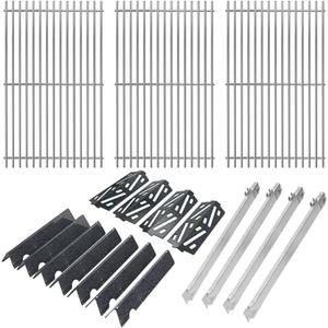 Grill Parts for Weber Genesis 2 GS4 Replacement Genesis II & II LX 400 Grills, Genesis II E410 E435 S435 for Weber Flavorizer Bars 66033 66797,Grates 66089, Heat Deflectors 66041 & Burners 67490