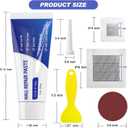 SEISSO Drywall Repair Kit, Wall Mending Agent*3(100g), Wall Patch*4, Scraper and Sandpaper*2, Wall Repair Paste Kit for Wall Cracks, Graffiti, Whitewall Hole Filler and Plaster Dent Repair