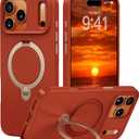 CASEKOO Twilight Orange Designed for iPhone 17 Pro Max Case with Spin Magnetic Stand [16FT Military Protection] [Non-Slip Edge] [Fit for MagSafe] Shockproof for iPhone 17 ProMax Case with Stand 6.9''