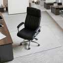 Office Chair Mat for Carpet: 30" x 48" Plastic Heavy Duty Computer Desk Mats for Low Flat and No Pile Carpeted Floor - Clear Rug Pad for Rolling Chairs Office Work Home Gaming Rectangle
