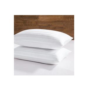 Downluxe Goose Feather and Down Pillows - Hotel Collection Feather Pillows Set of 2 for Back, Stomach or Side Sleepers, Queen Size (20"x28")