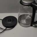 Cosori Electric Kettle, No Plastic Filter & Spout, 1.8Qt Tea Kettle & Hot Water Boiler For Coffee & Tea, Water Heater & Teapot, Automatic Shut Off, Borosilicate glass, Black, 1500W